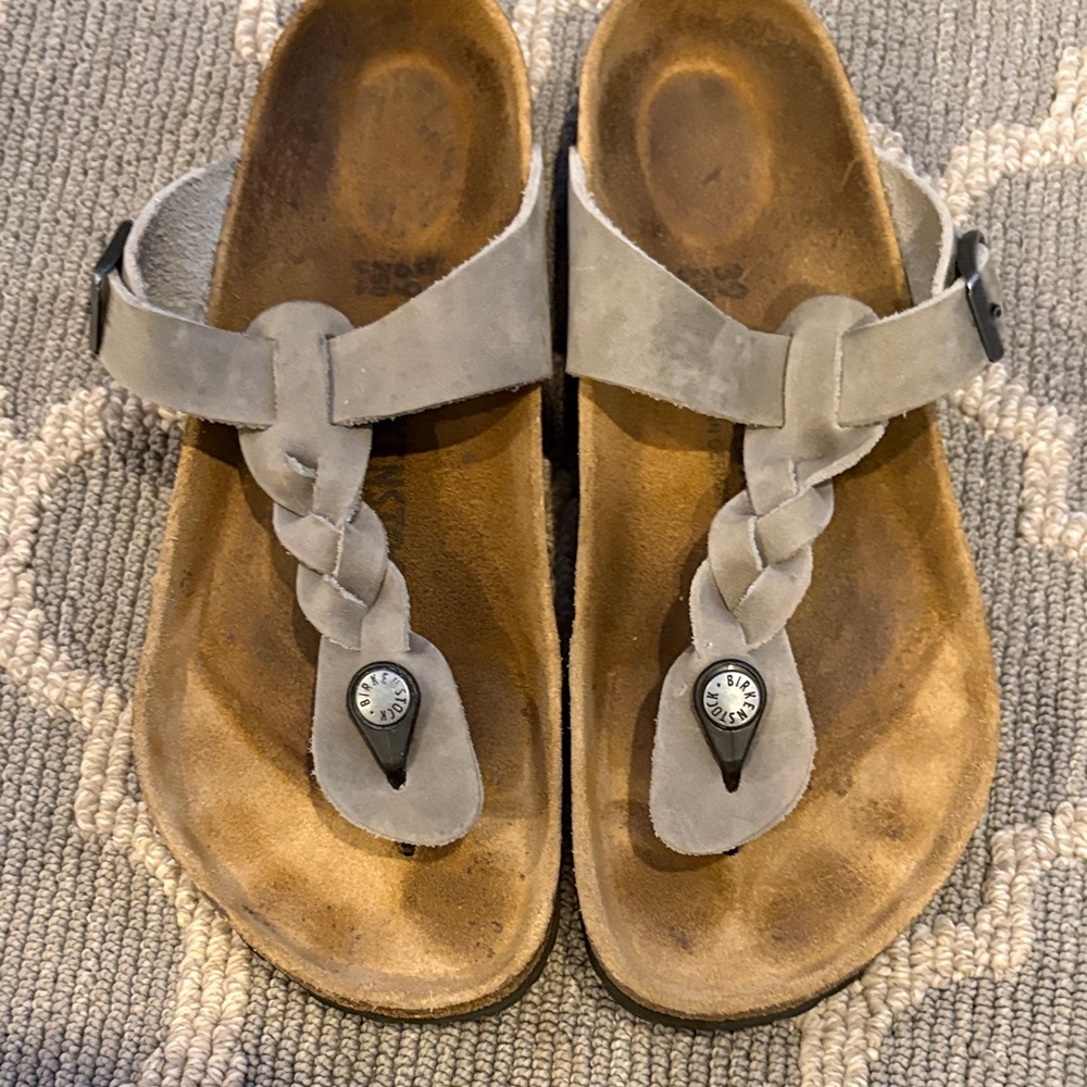 Birkenstock Gray Braided Women's Sandals